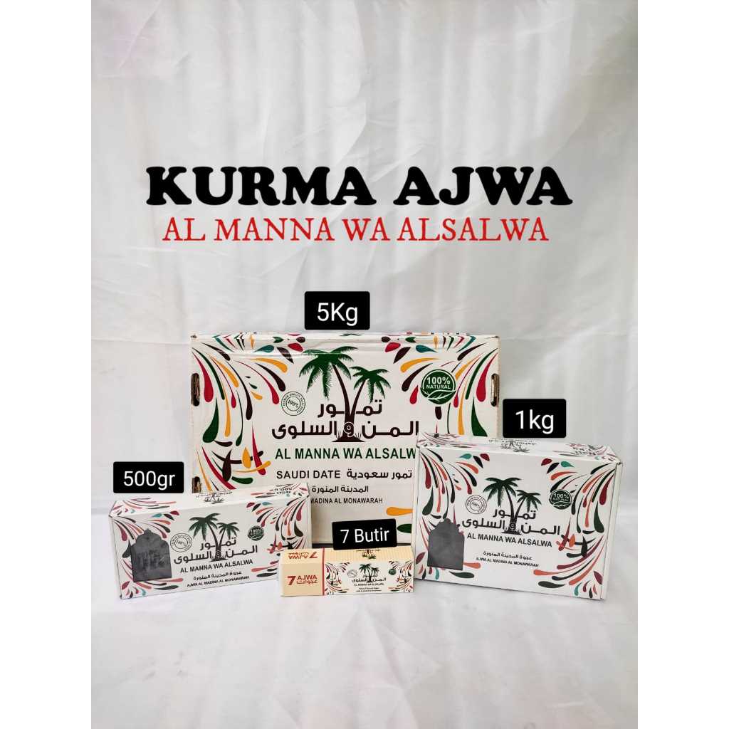 

Kurma Ajwa Manna Salwa 1kg Kurma ajwa Kurma 1kg Kurma Nabi Kurma Madinah
