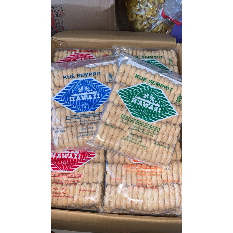 

Kue Semprit Sagu Hawai Jadul Kemasan Pack 180gr