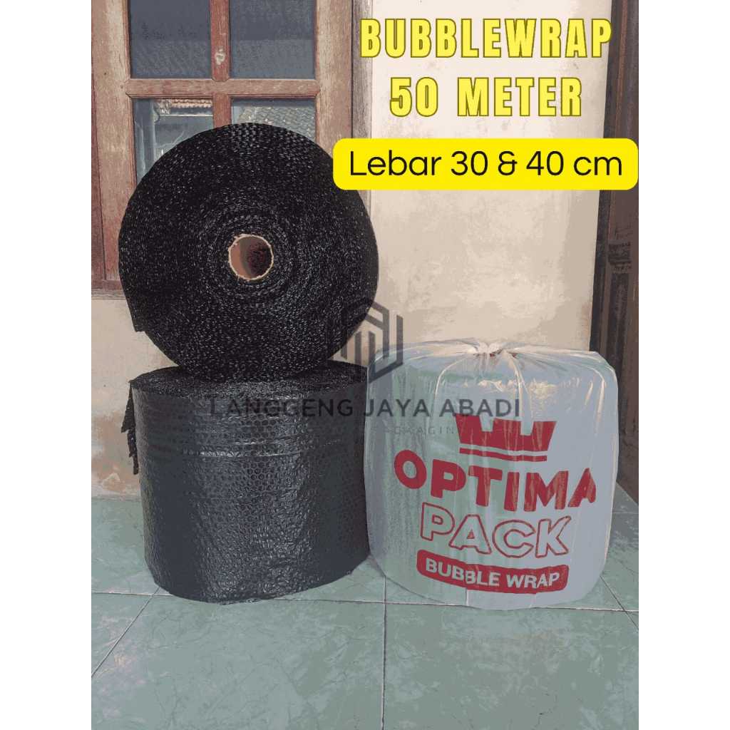 

Bubble Wrap Ukuran 40 cm X 50 meter Bening Dan Hitam