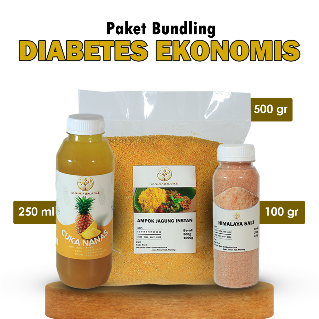 

Paket Diet Beras Jagung Nasi Ampok Instan 500 Gram Cuka Nanas Asli 250 ML Garam Himalaya Original 100 Gram Untuk Mencegah Diabetes