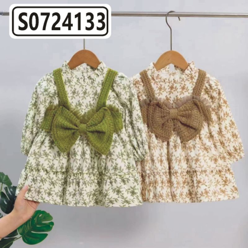 Dress Anak Perempuan Import Premium Pita Rajut