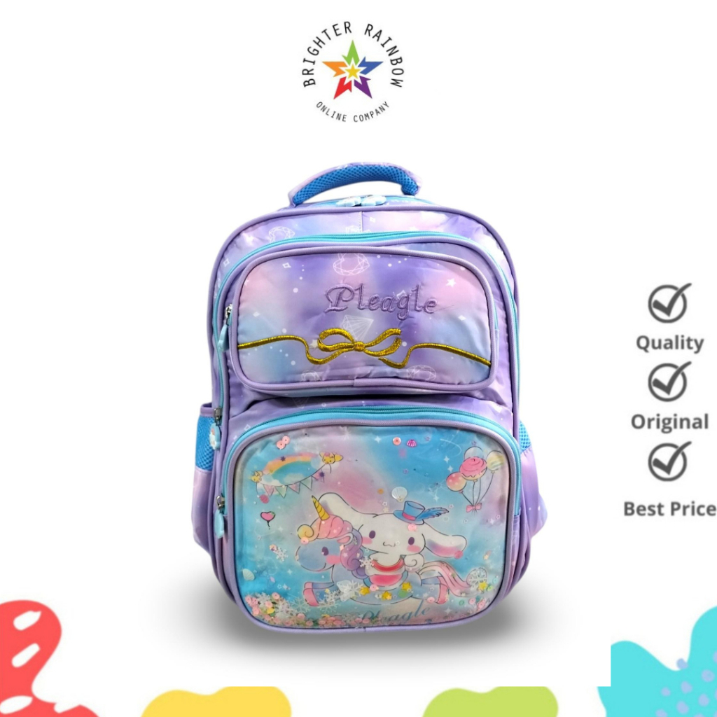 TAS POLO EAGLE 1690 RANSEL ANAK SEKOLAH  TK/SD PEREMPUAN KARAKTER