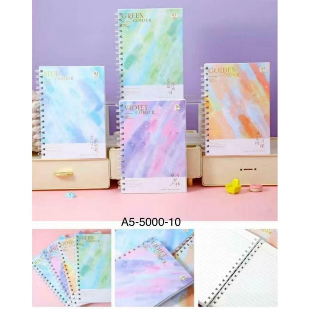 

[ PCS ] Buku Catatan Spiral Bergaris A5 / Agenda Hard Cover Spiral Lined Notebook A5-5000-10 (80 Lembar)