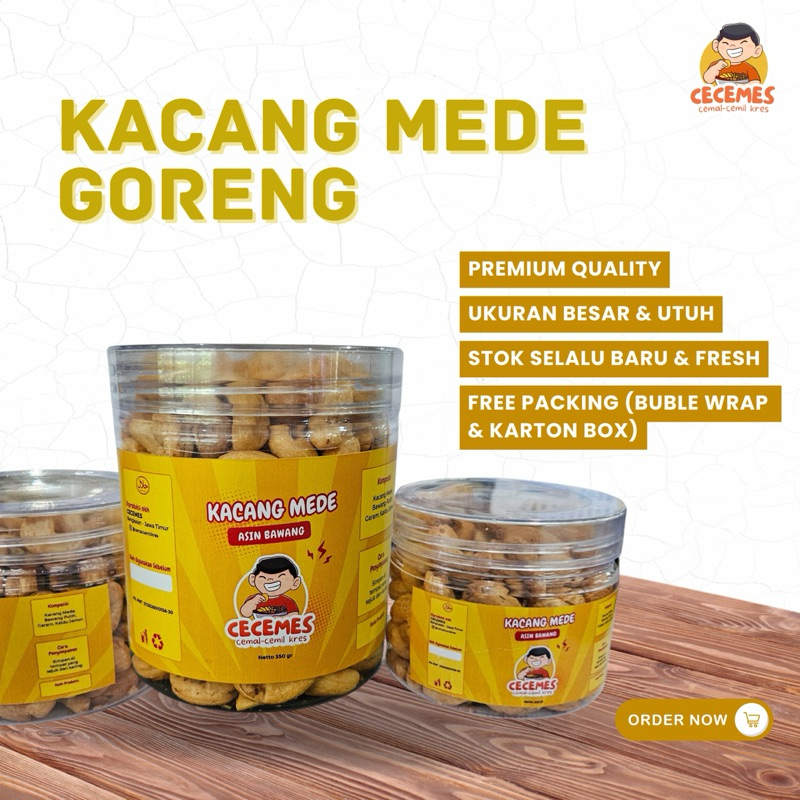 

Kacang Mede / Mete Goreng / Matang Rasa Asin Bawang Kualitas Premium 200gr