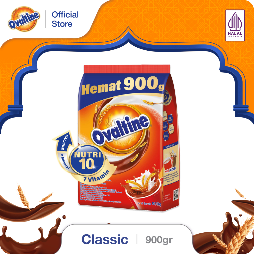 

OVALTINE Classic Susu Bubuk Coklat 900g