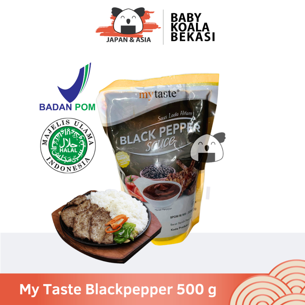 

MY TASTE Blackpepper Sauce 500 g Halal │ Saus Cocol Rasa Lada Hitam - Bekasi