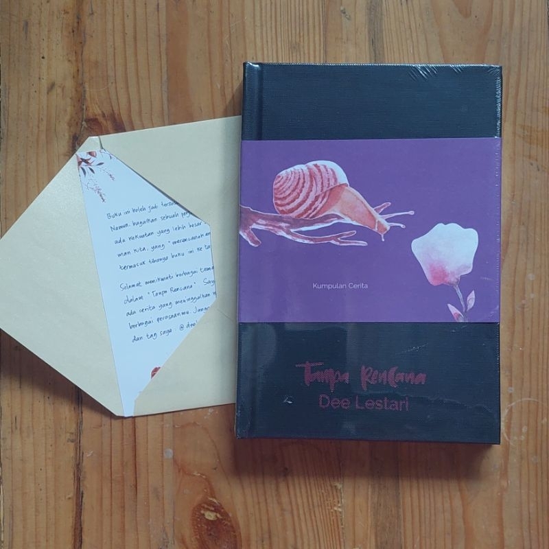 Buku Tanpa Rencana Dee Lestari Hard Cover Bertanda Tangan New Sealed Original