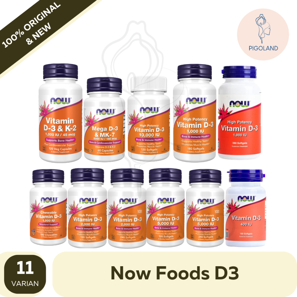 Now Foods Vitamin D3 D 3 1000 2000 5000 10000 IU K2 Mk7 400IU 2000IU