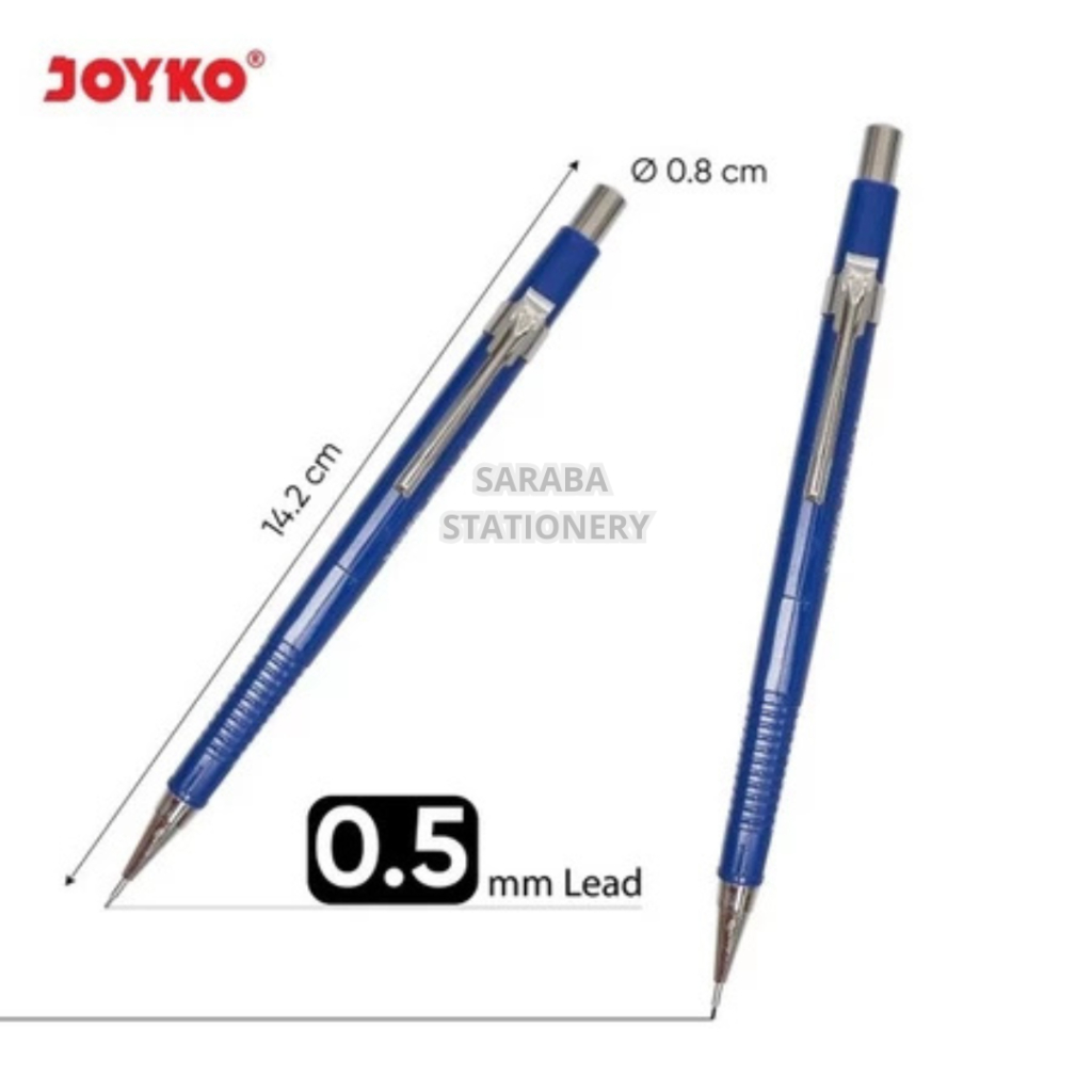 

Mechanical Pencil Pensil Mekanik Joyko MP-01 Dengan Isi Pensil 0.5 mm
