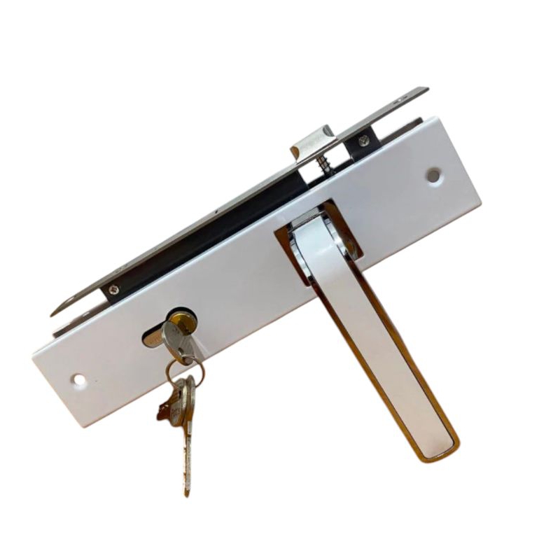 KUNCI PINTU BESAR 25CM  MINIMALIS PUTIH GAGANG HANDLE PINTU SET SEGI