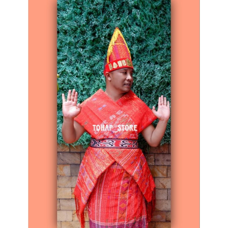 Pakaian adat Batak Toba pria/ Laki-laki dewasa, baju prewedding, baju menari batak
