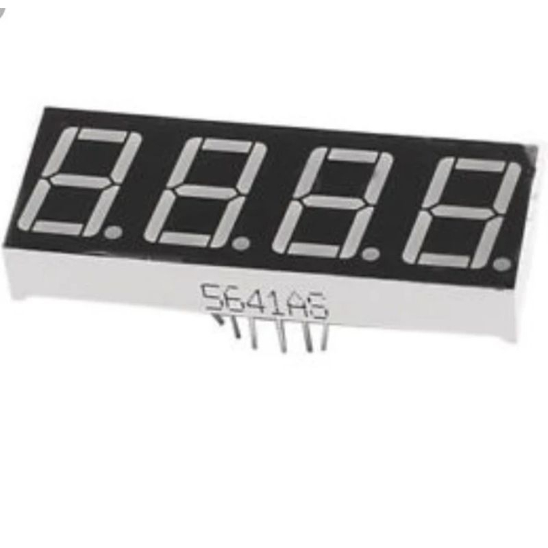 Led display 7 segment seven 4 digit segment merah  0.56" inch red