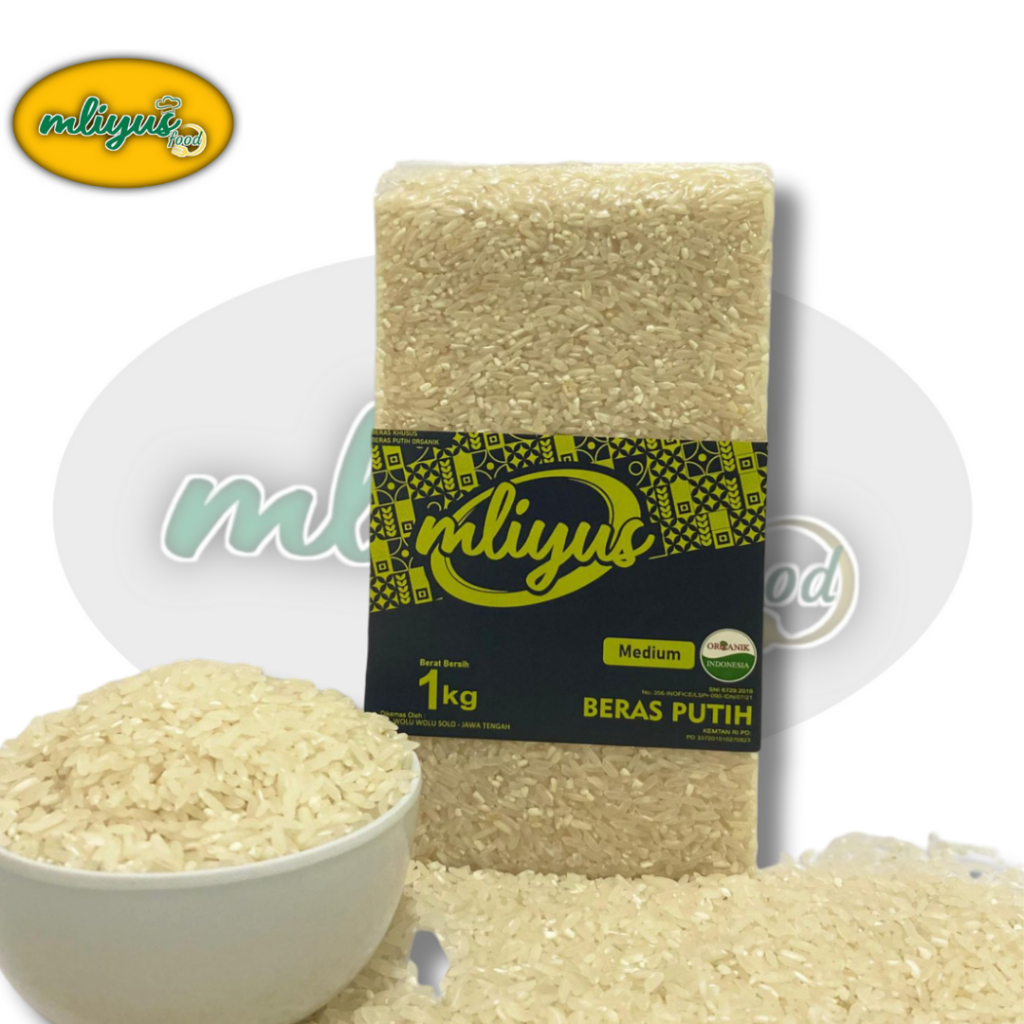 

Beras Organik Mliyus "IR-64" Pulen Kemasan Vakum 1kg