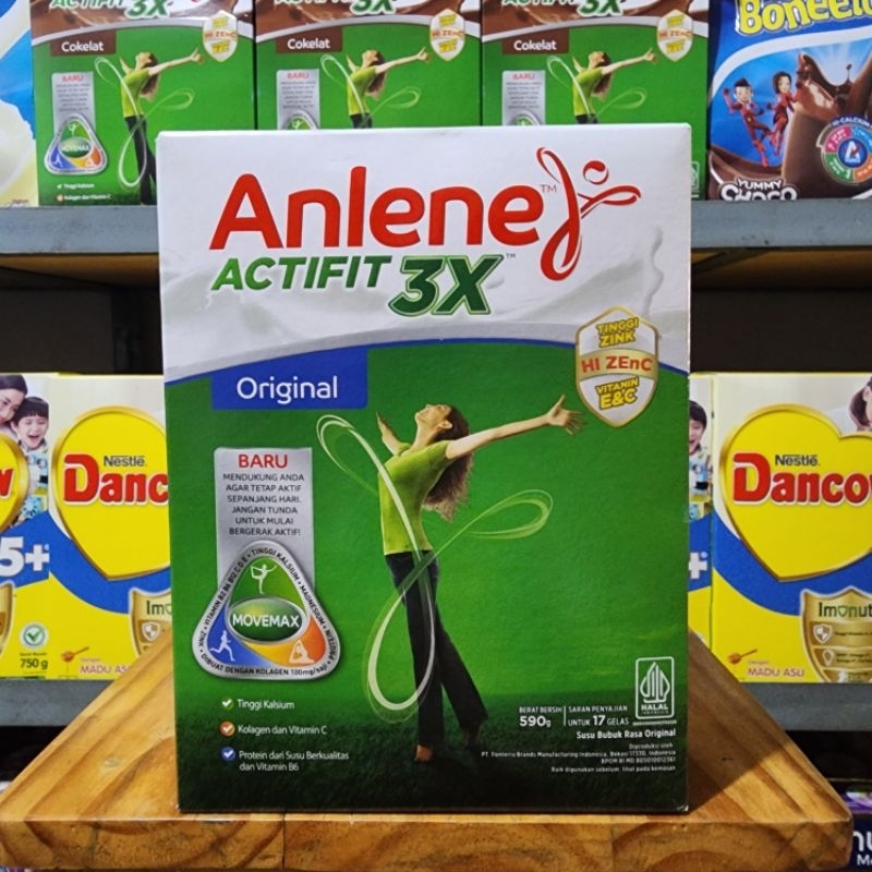 

PROMO!!! Anlene Actifit 3× Susu Bubuk Dewasa Original 590gr / 2×240gr ( 480gr ) TERMURAH