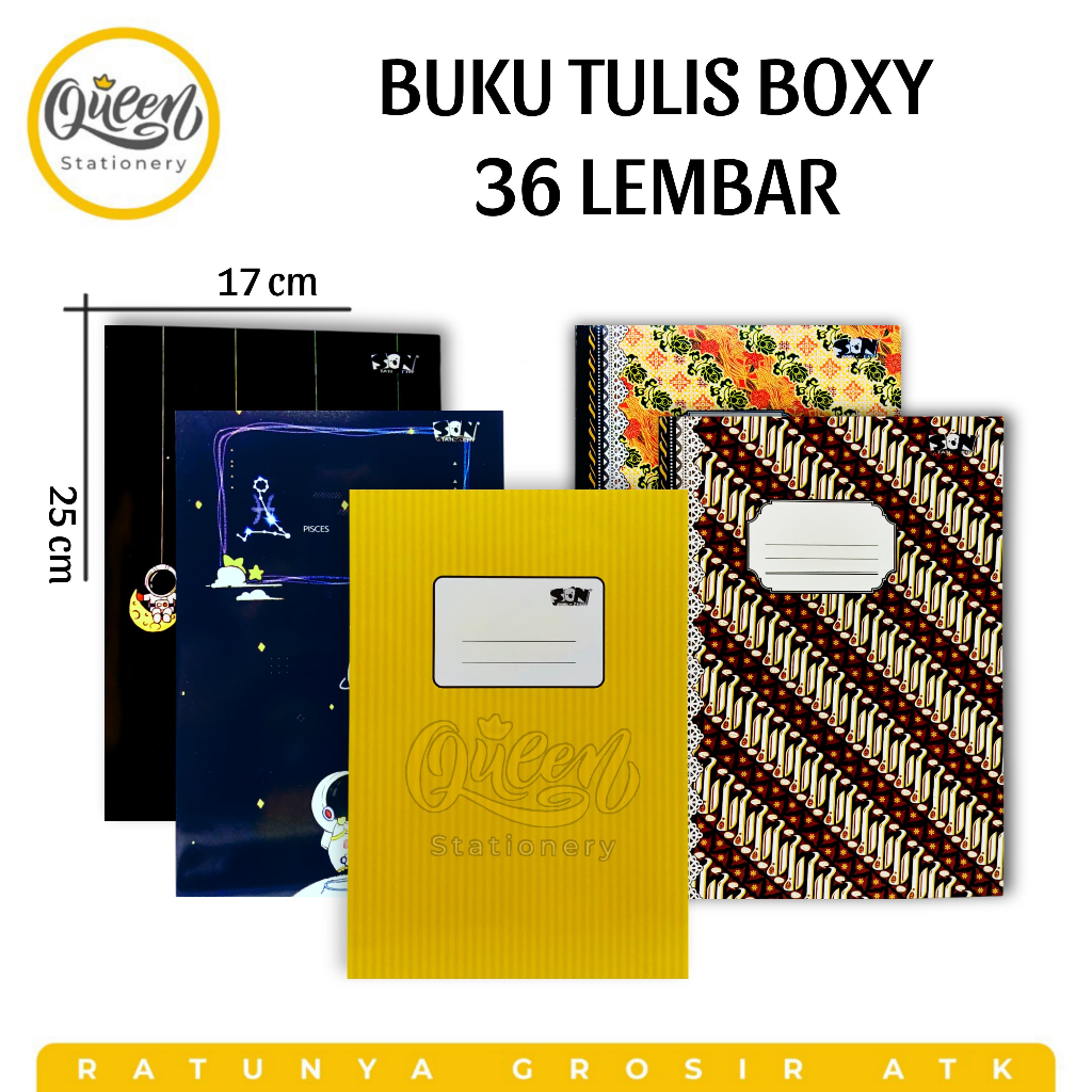 

1 PCS BUKU TULIS BOXY 36 LEMBAR SON / BUKU TULIS CATATAN SEKOLAH