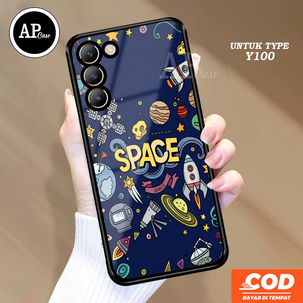 Case VIVO Y100 (MOTIF alien) Ap Case Terbaru softcase dan hardcase glossy - Custom Case - Casing - K