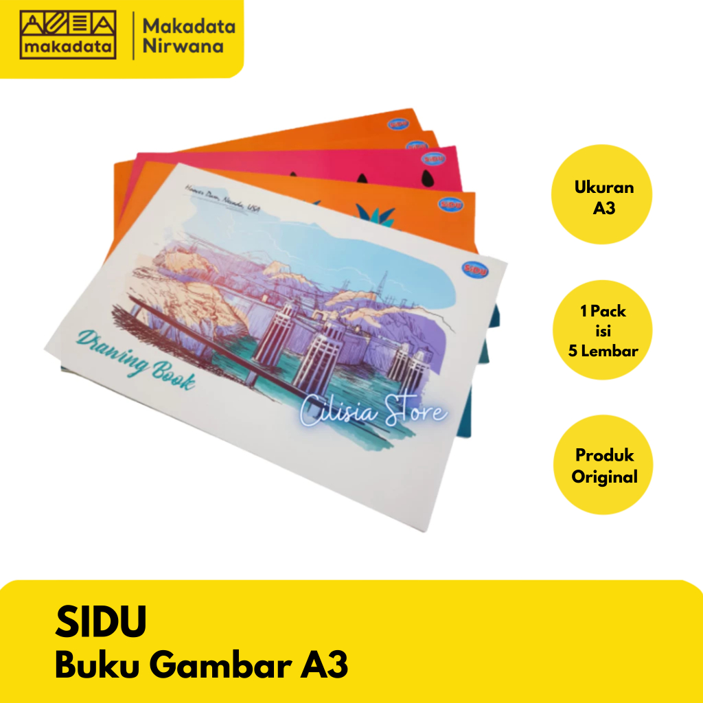 

SIDU DRAWING BOOK/BUKU GAMBAR A3 (1 PACK)