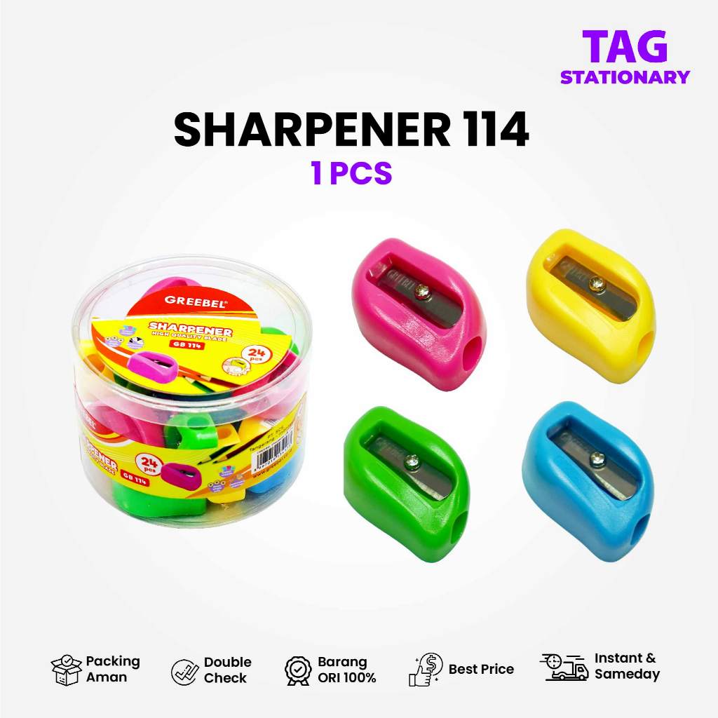 

Rautan Pensil Serutan Sharpener 114 (PCS) Greebel / Rautan Pensil Timur Agung