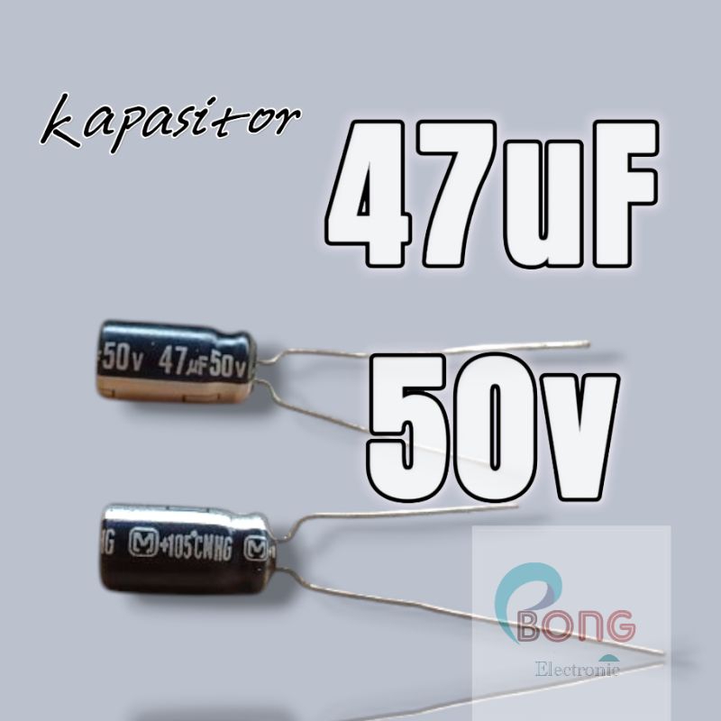 Kapasitor 47uF 50v Panasonic 105°