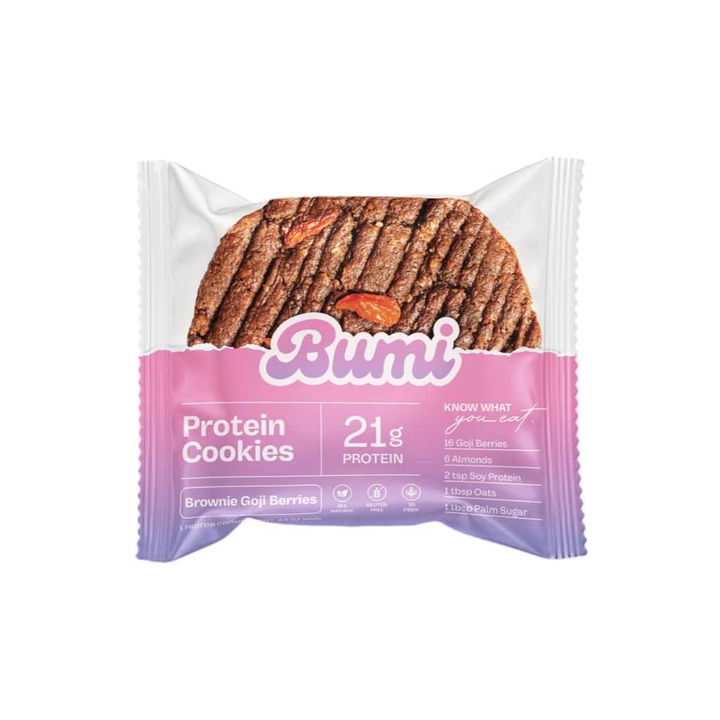 

Love Bumi Brownie Goji Berries High Protein Gluten-Free Cookies