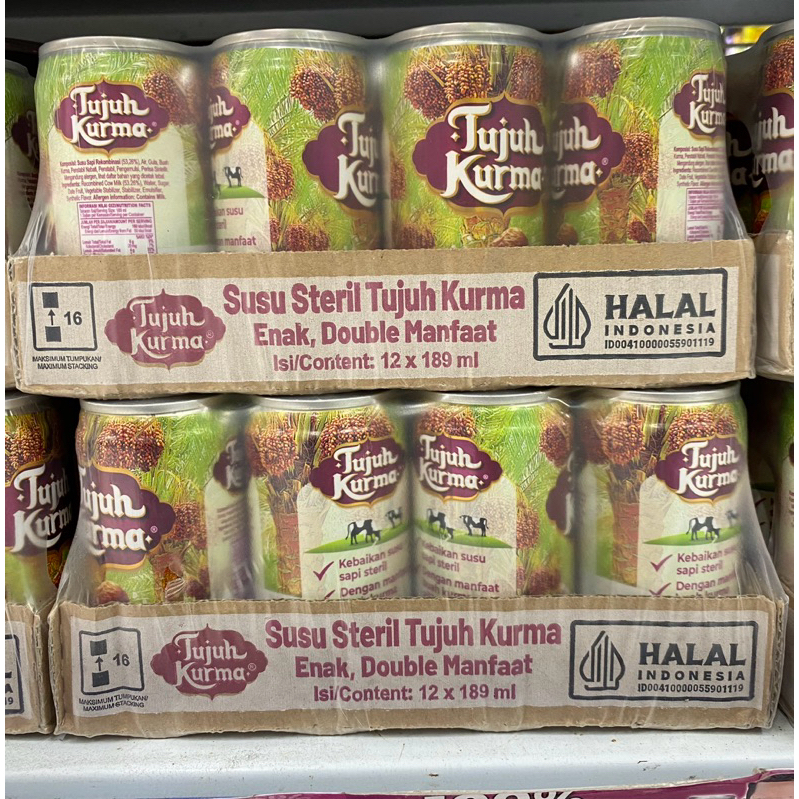 

Susu Steril Tujuh Kurma (189ml x 12 pcs)