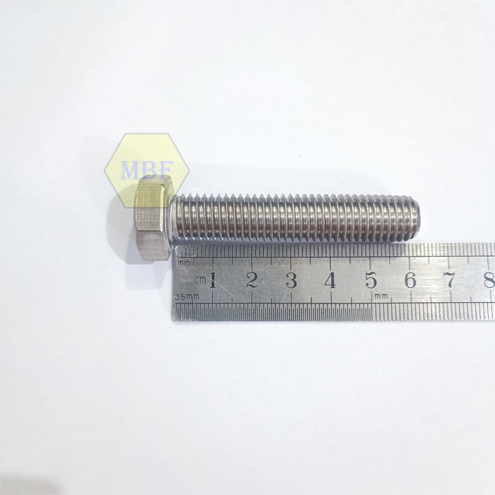 M12 x 60 Baut Hexagon Stainless 304 M12x60