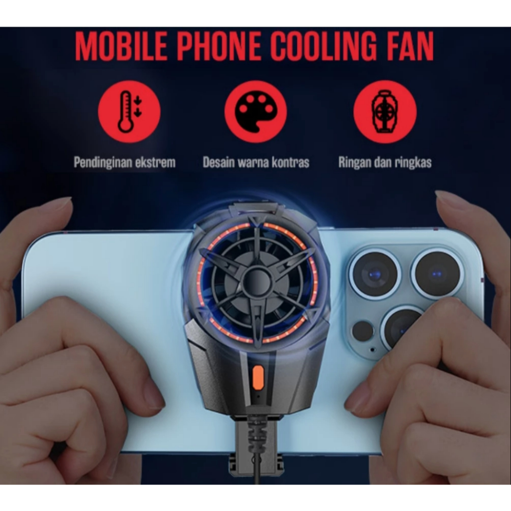 Kipas radiator hp GMR04 GAMEN Fan Cooler Radiator Pendingin HP Handphone Cooling Fan Gaming Kipas ga