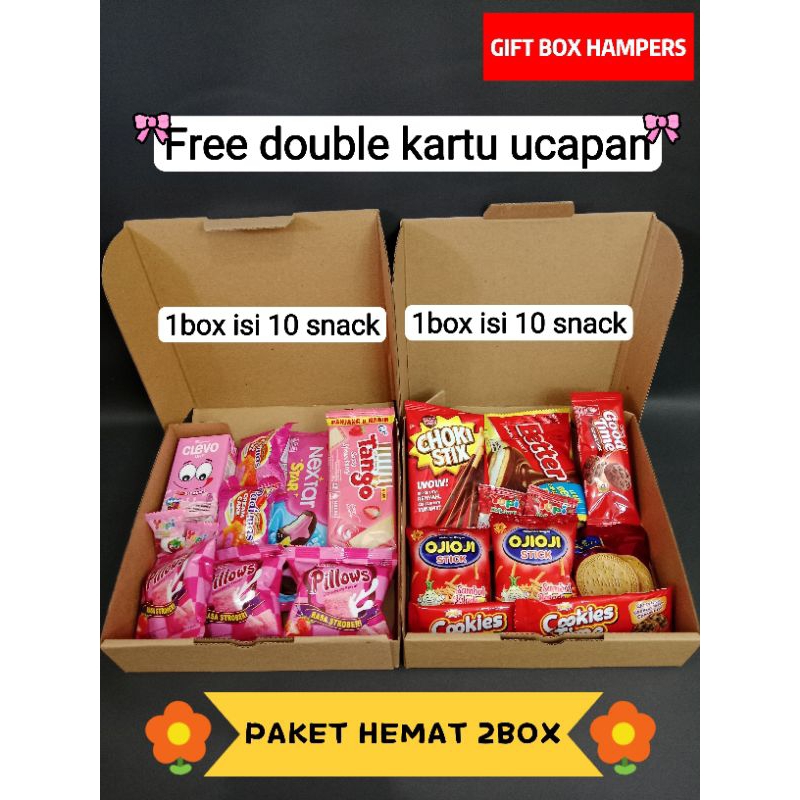 

PAKET HEMAT COMBO 2 BOX Gift Box Hampers Ulang Tahun Hadiah Wisuda Kado Ulang Tahun Gift Box Snack Kado Bisa COD