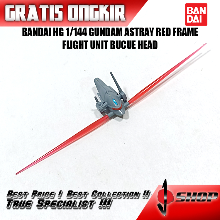 BANDAI HG 1/144 GUNDAM ASTRAY RED FRAME FLIGHT UNIT BUCUE HEAD HG2895