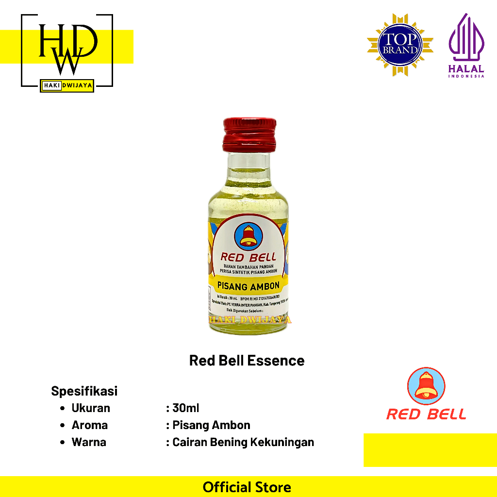 

[30ml] Red Bell Essence Pisang Ambon Botol Kaca