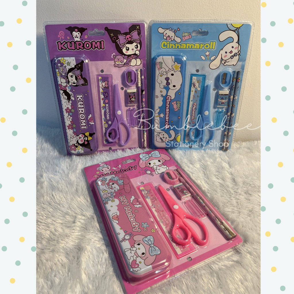 

Paket alat tulis set Sanrio 6611 / Alat Tulis Set Kotak Pensil Karakter Murah Lucu
