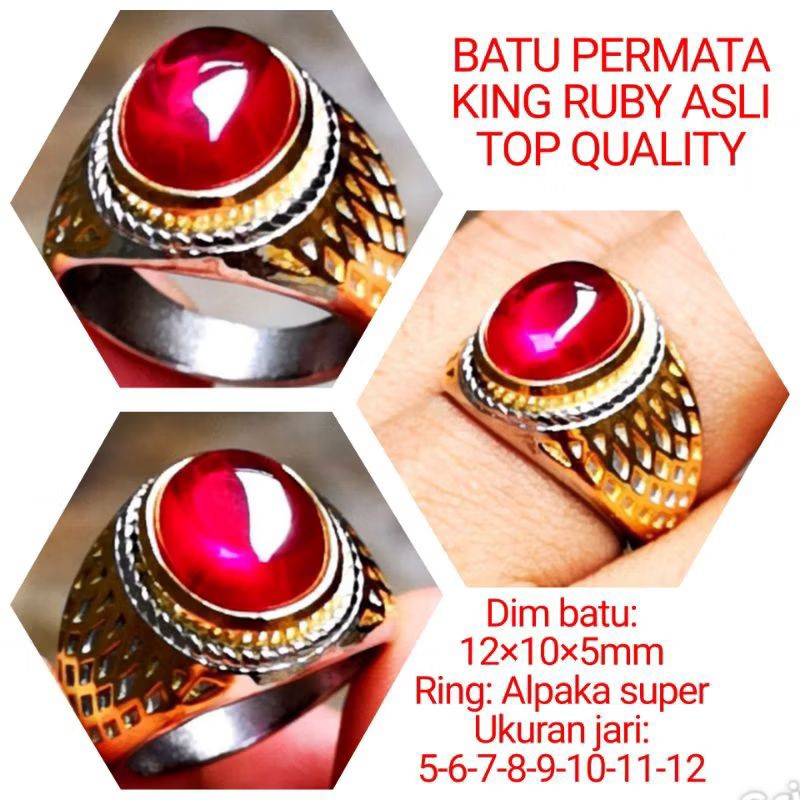 CINCIN BATU KING RUBY A3