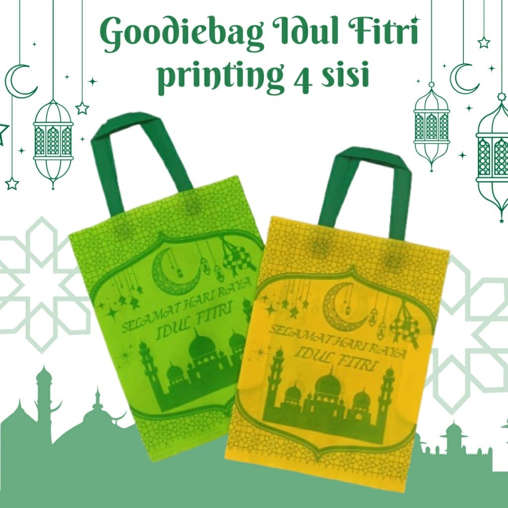 

TAS SPUNBOND IDUL FITRI 30X40CM JPTR / GOODIEBAG IDUL FITRI PRINTING / TAS SOUVENIR HARI RAYA
