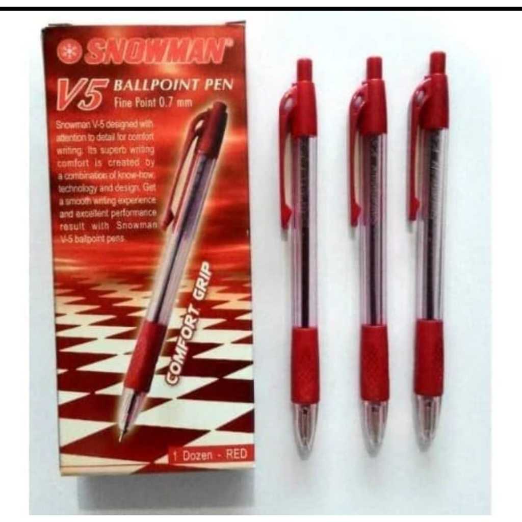 

(1 Pcs) Pulpen Cetek Snowman V5 / Ball Pen / Pena Cetek 0.7mm Snowman V5