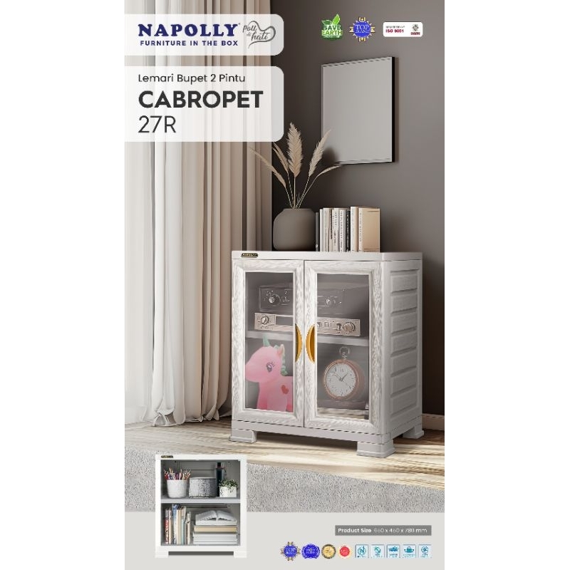 NAPOLLY CRS LU23 RAK TV BUFET LEMARI PLASTIK BUFET RAK TV ASTETIC LEMARI BUKU PAKAIAN NAKAS SERBA GU