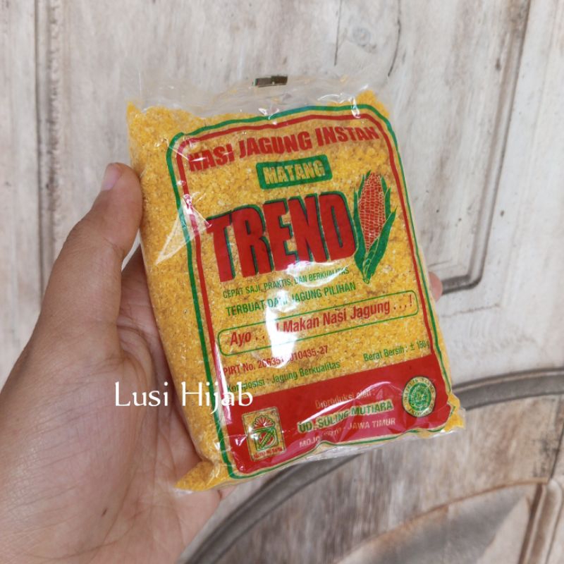 

Nasi Jagung Instan TREND Geritan Kemasan 150 Gram