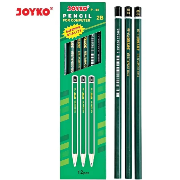 

Joyko Pencil / Pensil P-88 / 2B / 1 BOX 12 PCS
