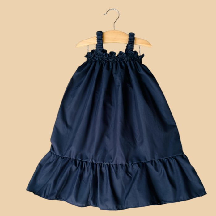 Gaun Pesta Anak Perempuan 1-4 Tahun Midi Dress Polos Anak dan Bayi Model Terbaru