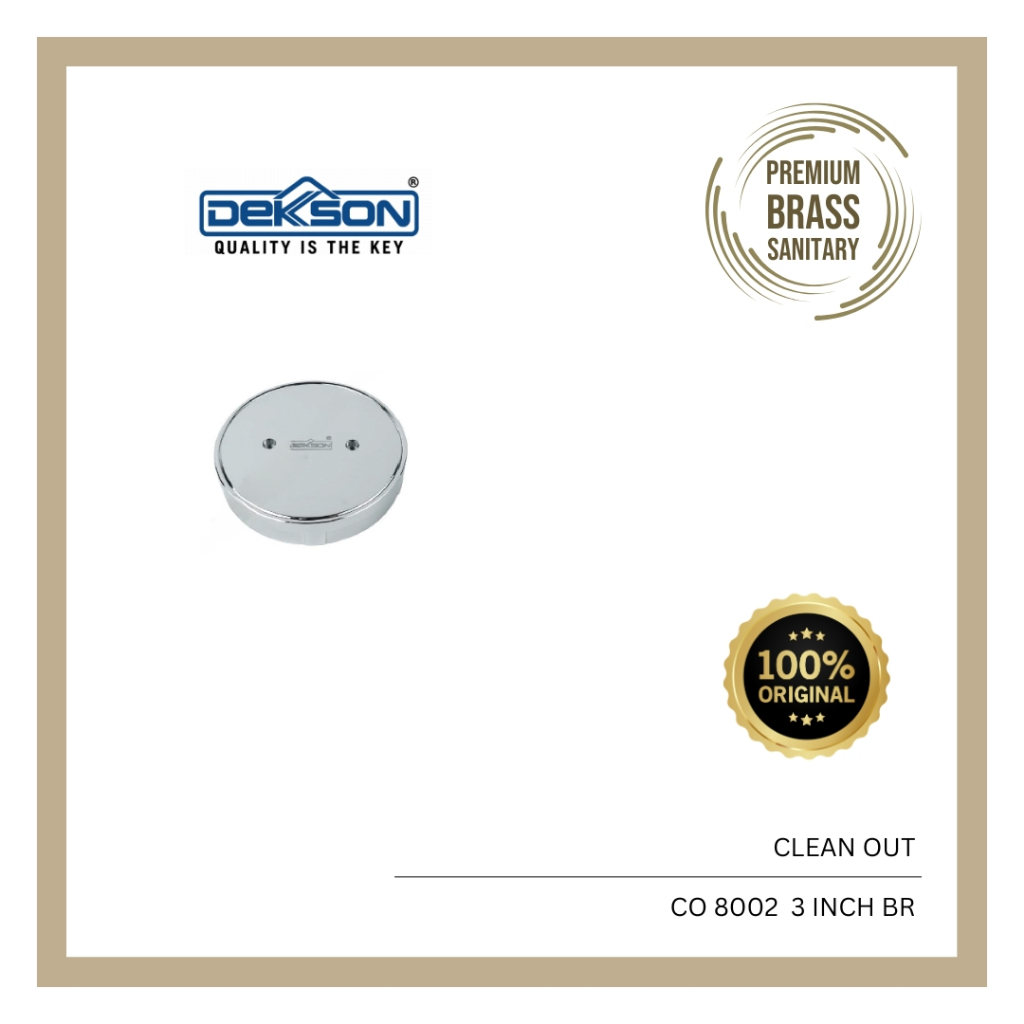 CLEAN OUT DEKKSON CO 8002 BR | Clean Out Kuningan Tutup SEPTICTANK 3 INCH Dekkson