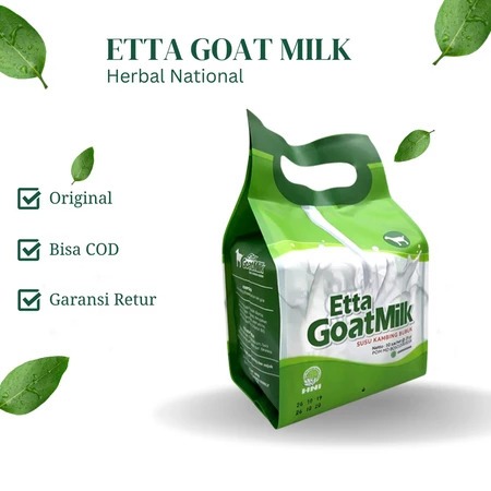 

Etta Goat Milk TINGGI PROTEIN TINGGI KALSIUM- Susu Kambing Ettawa Bubuk Original