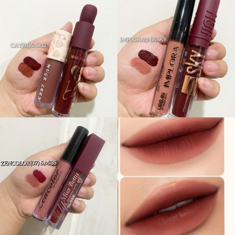 [DAPAT 2 PCS ] SET OMBRE LIP CREAM Vinyl / hold morning