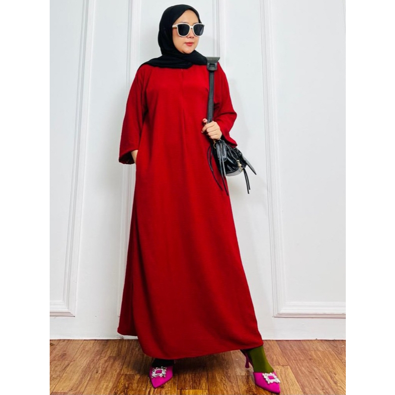 Gamis Crinkle Midi