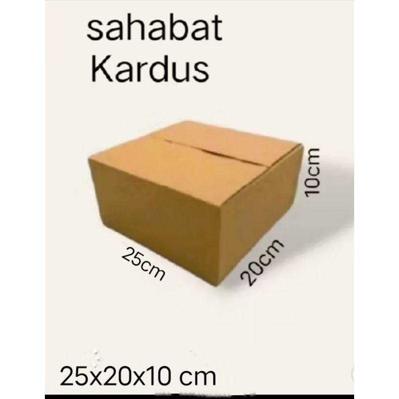 

kardus box Ukuran 25x20x10 cm single wall polos