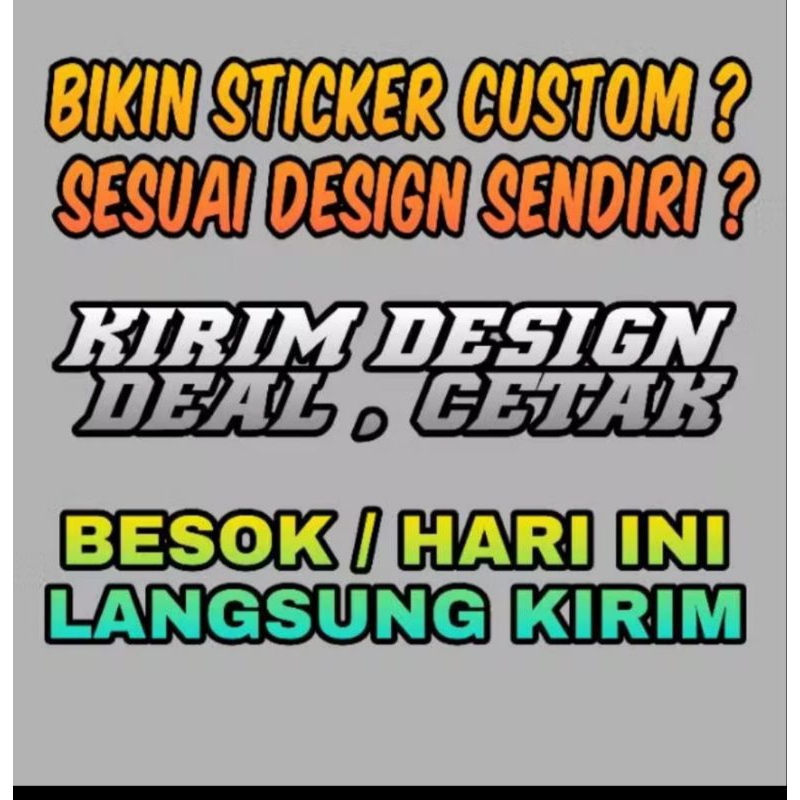 

stiker Custom
