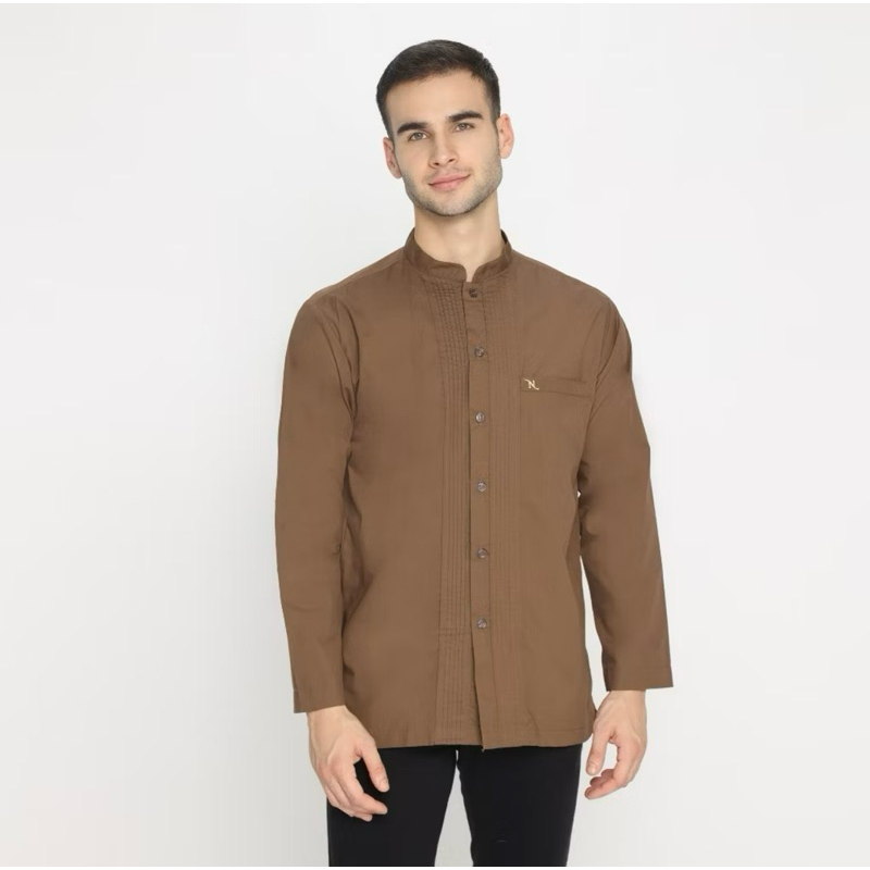 HANYA SZIE JUMBO (2XL-5XL) Baju koko nizar (NW 11 RL)2025 baju koko nizar ori plisket lengan panjang