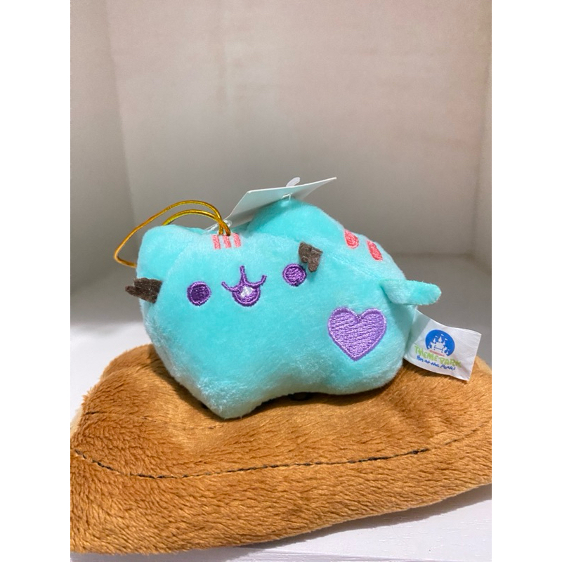 Boneka Gantungan Kunci Kucing Pusheen Theme Park Original Keychain