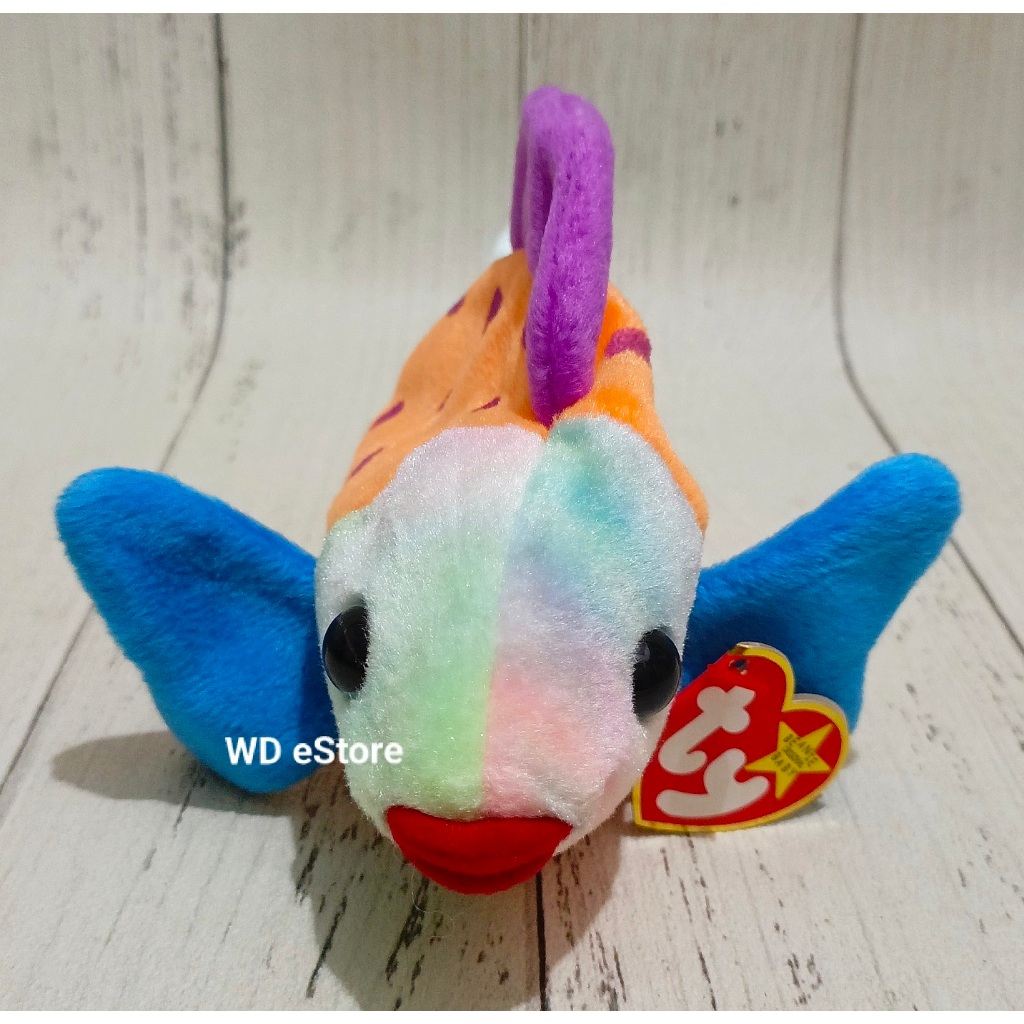 Boneka Ikan Polkadot TY Beanie Baby, Lips