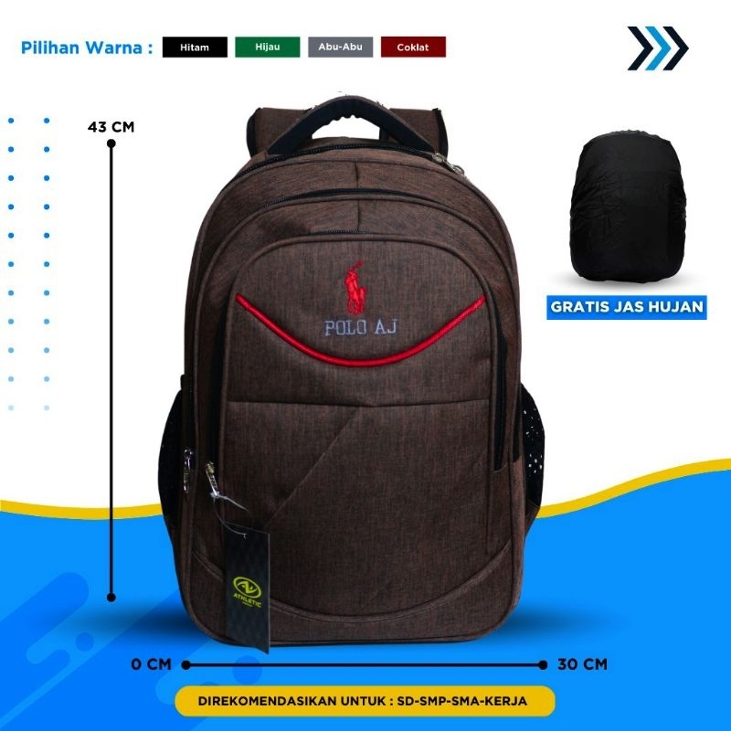 Tas ransel Sekolah SD/SMP/SMK/TAS LAPTOP/TAS KERJA /TAS REPLESING PRIA WANITA