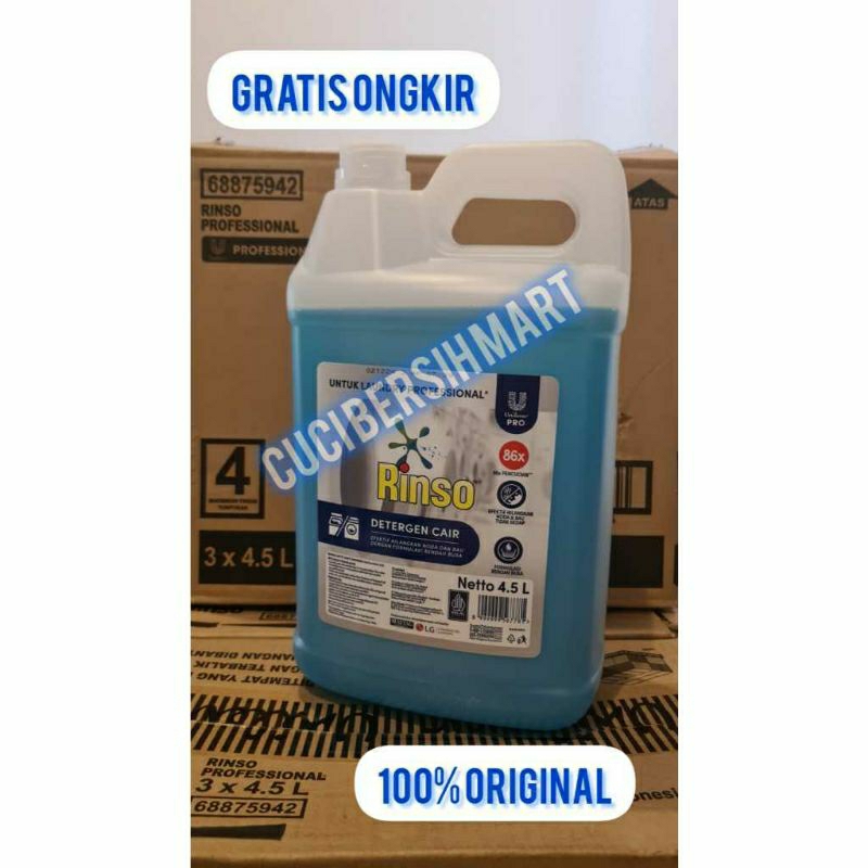 Rinso Matic Cair 4,5L  / Rinso Cair Professional