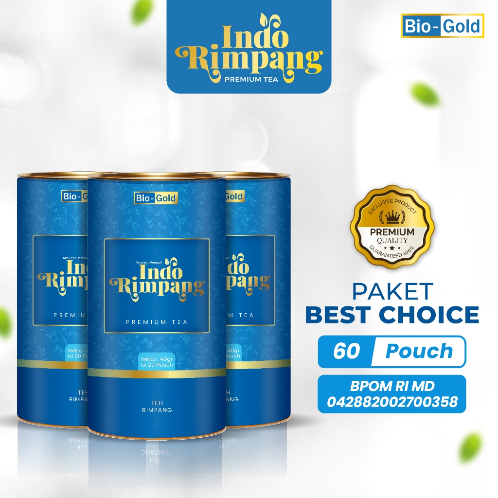 

Bundling 3 Kaleng Teh Rimpang BPOM Bio Gold Ala JSR - Teh Celup Herbal Sehat Promil Indo Rimpang Isi 20 Kantong